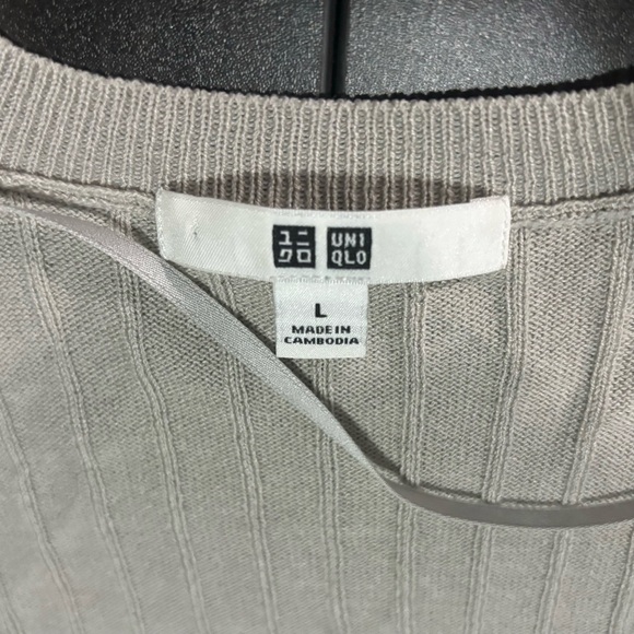 Uniqlo Open Front Long Grey Cardigan - Picture 2 of 2
